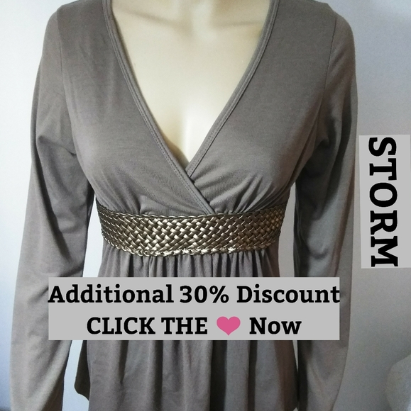 Storm Tops - Storm V Neck, empire waist Tunic‎ Sz Sm
